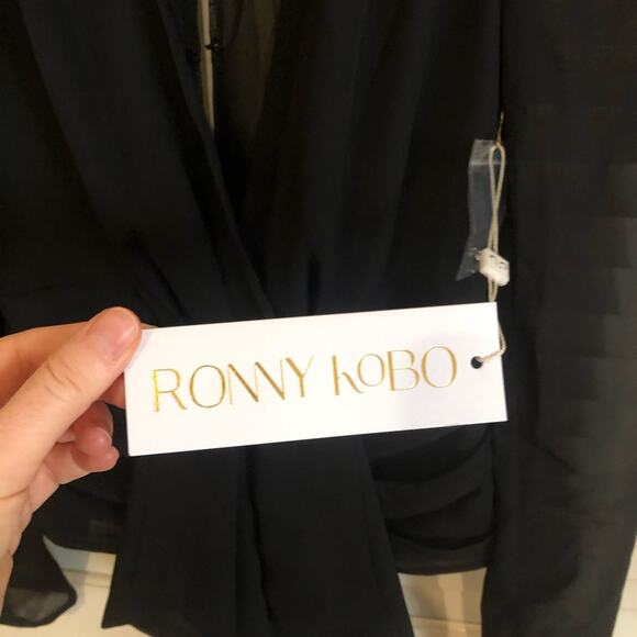 NWT Ronny Kobo Trina Black Top XS - Picture 6 of 9